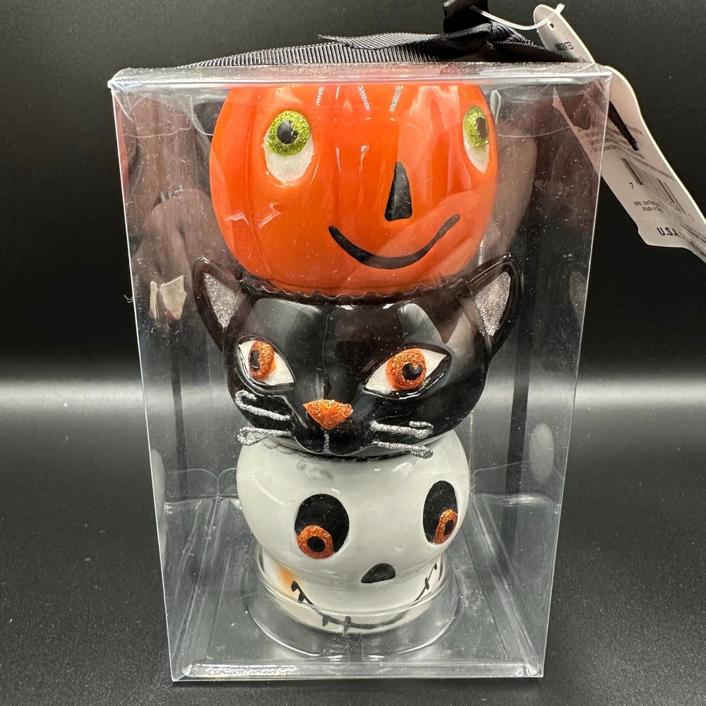 Hallmark Spooky Lights Tea Light Holder Set Hallmark 2021 New Set of 3 Halloween
